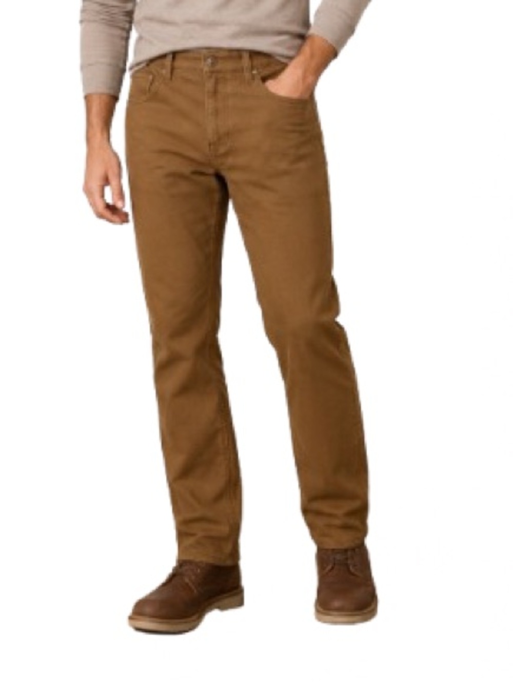 Weatherproof Vintage Fleece Lined Pants Men’s 38x34 Brown Stretch Straight Leg